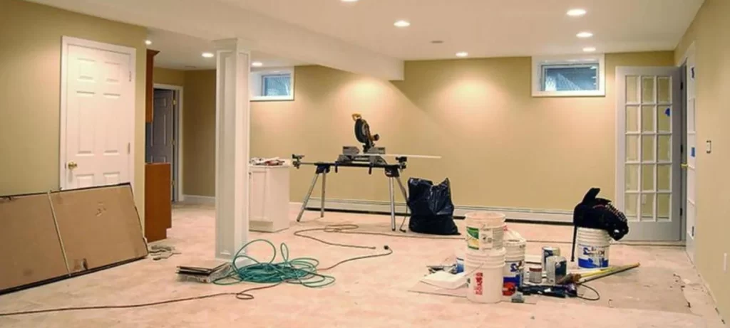 Basement During a Remodel