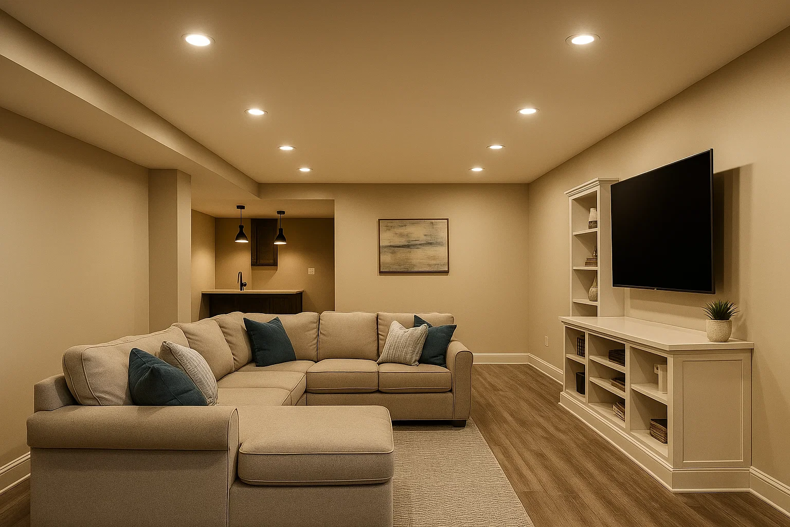 After Basement Remodeling